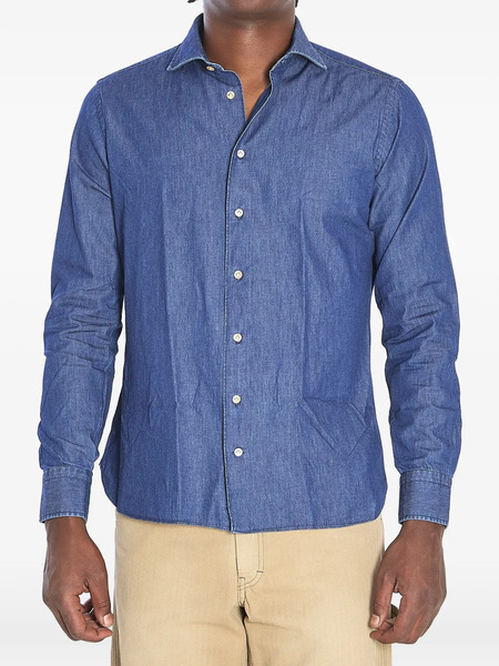  Borriello Napoli Marechiaro Denim Shirt - Blue 