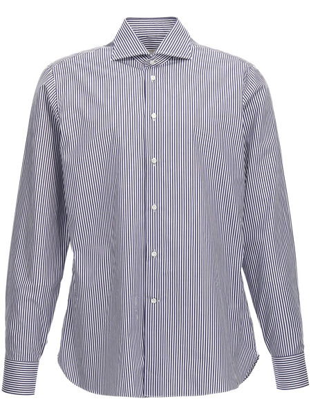  Borriello Napoli Striped Shirt - Blue 