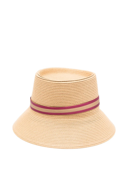  Borsalino Beatrice Braided Ribbon Hat - Neutrals 