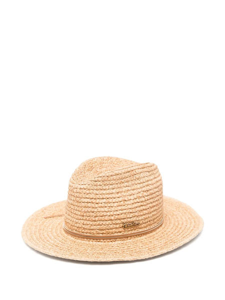  Borsalino Straw Fedora Hat - Neutrals 