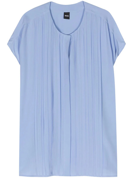  Boss Berita Pintuck-detail Blouse - Blue 