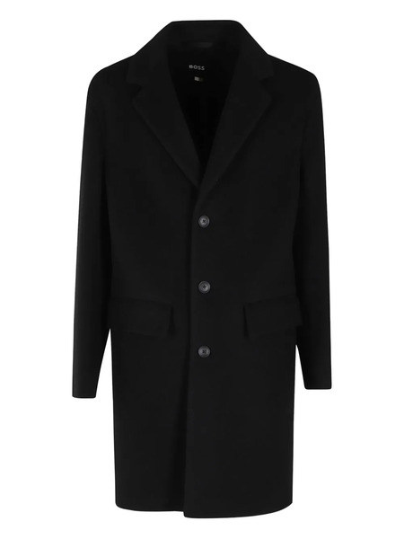  Boss Button Coat - Black 