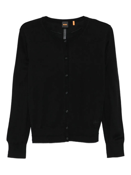  Boss Button-up Cardigan - Black 
