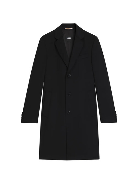  Boss Buttoned Coat - Black 