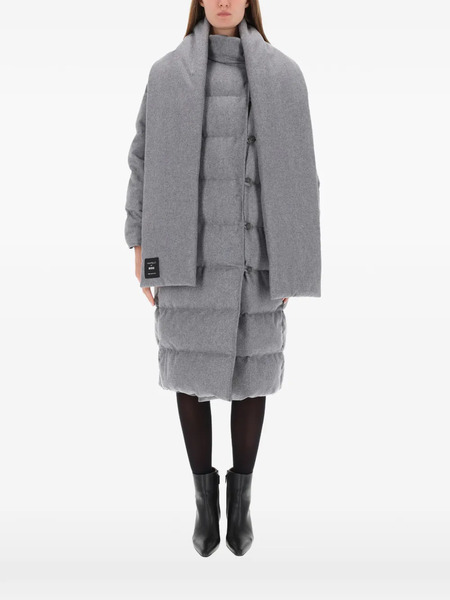  Boss Buttoned Padded Coat - Grey 