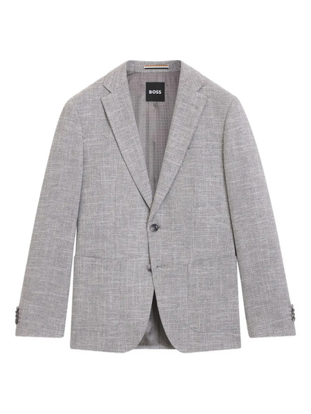  Boss Buttoned Single-breasted Blazer - Grey 