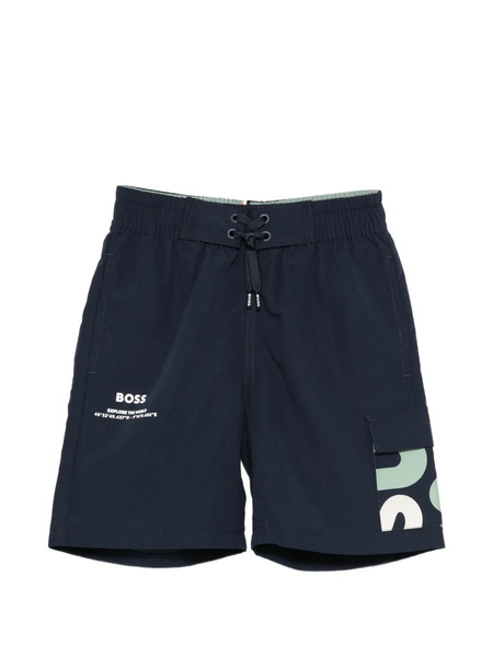  Boss Cargo Graphic Swim Shorts - Blue 