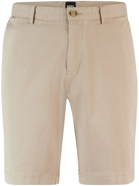  Boss Cotton-blend Gabardine Shorts - Neutrals 