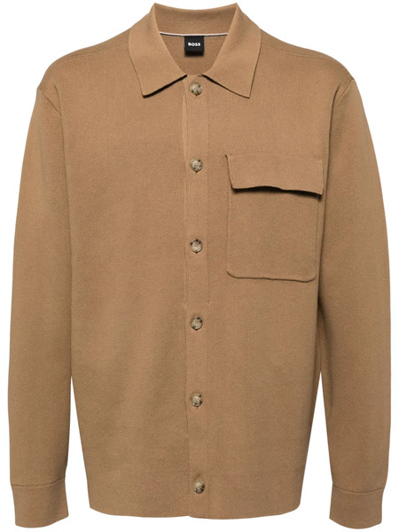 Boss Cotton Cardigan - Neutrals 