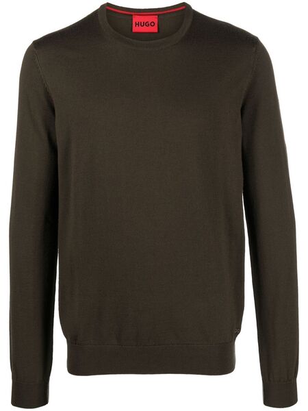  Boss Crew-neck Long-sleeve Jumper - Brown 