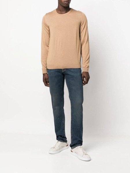  Boss Crew Neck Pullover Sweater - Neutrals 