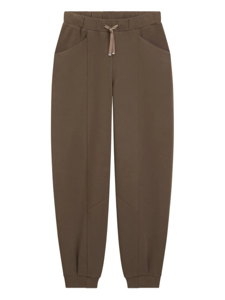  Boss Drawstring Panelled Trousers - Brown 