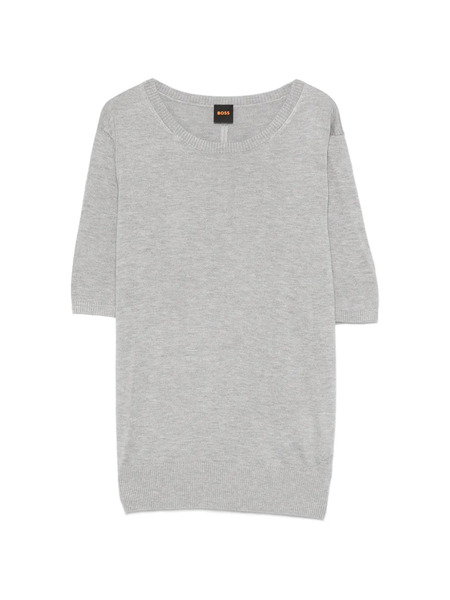  Boss Fiaffu Round-neck T-shirt - Grey 