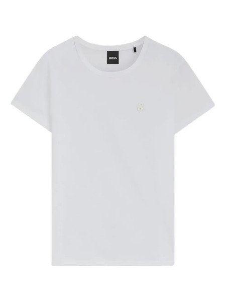  Boss Flower-embellished T-shirt - White 