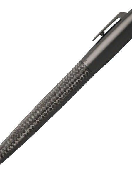  Boss Formation Textured Metal Rollerball Pen - Grey 
