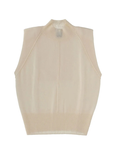  Boss Funnel Neck Sleeveless Vest - Neutrals 
