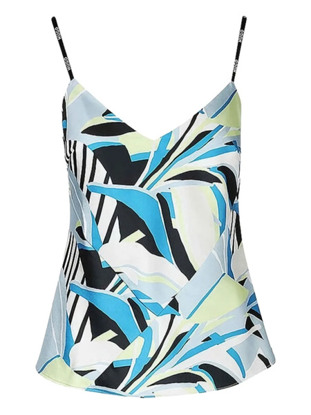  Boss Graphic-print Top - Blue 