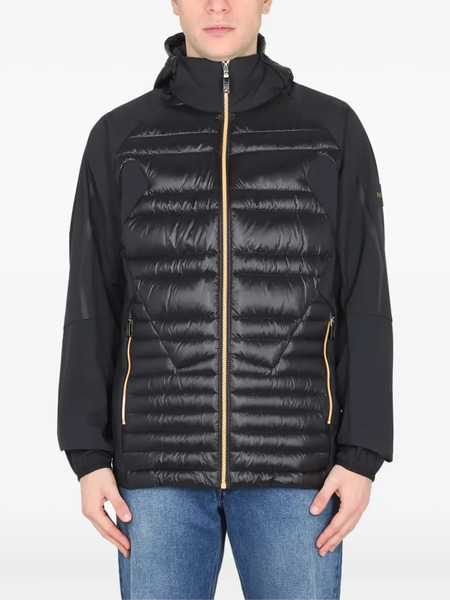  Boss Hooded Quilted Down Jacket - Black 