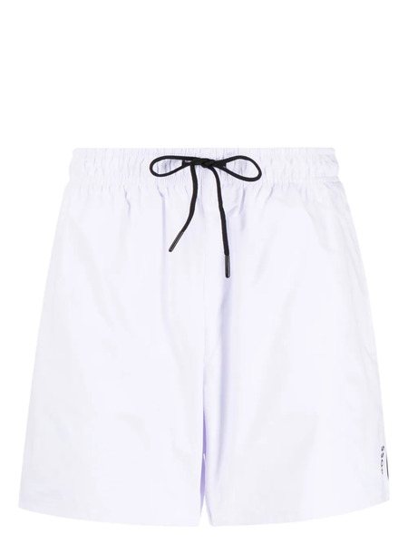  Boss Iconic Logo-print Swim Shorts - White 