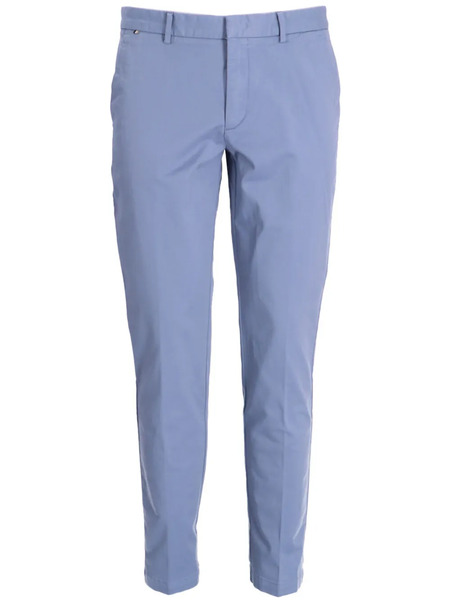  Boss Kaito Logo-patch Cotton-blend Trousers - Blue 