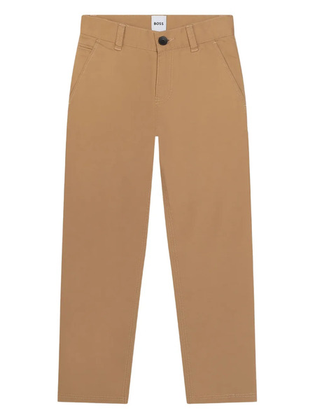  Boss Kidswear Button-fastening Trousers - Brown 