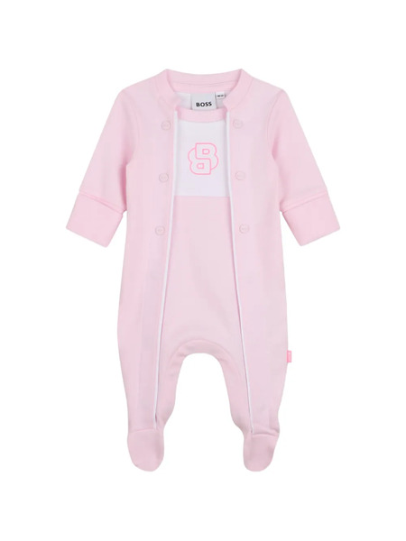  Boss Kidswear Buttoned Logo Sleep Bag - Pink 