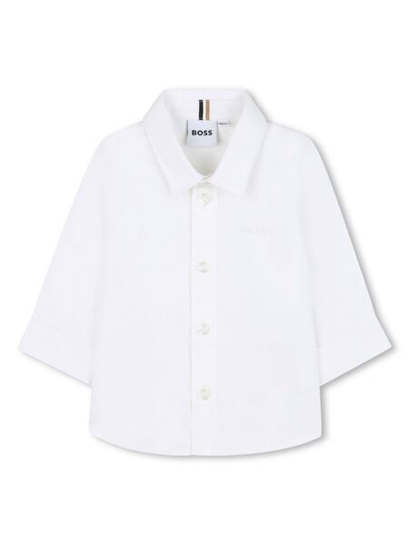  Boss Kidswear Cotton Shirt - White 