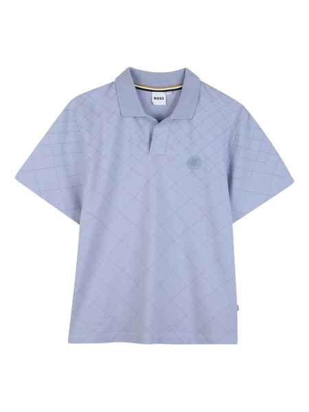  Boss Kidswear Diamond Short-sleeve Polo Shirt - Blue 