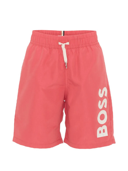  Boss Kidswear Drawstring Swim Shorts - Red 