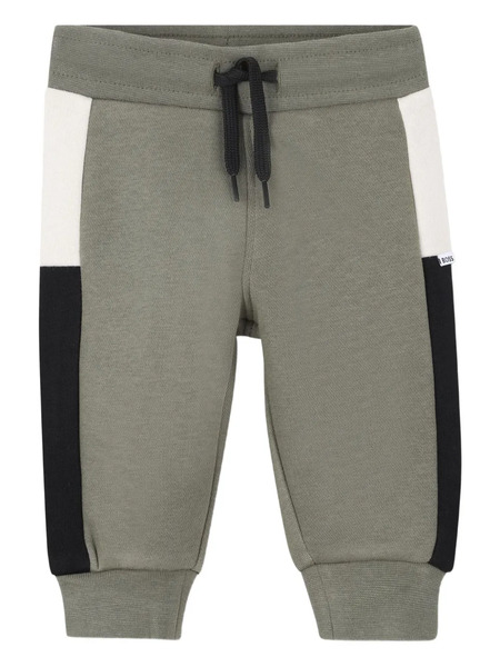  Boss Kidswear Drawstring-waist Track Pants - Green 
