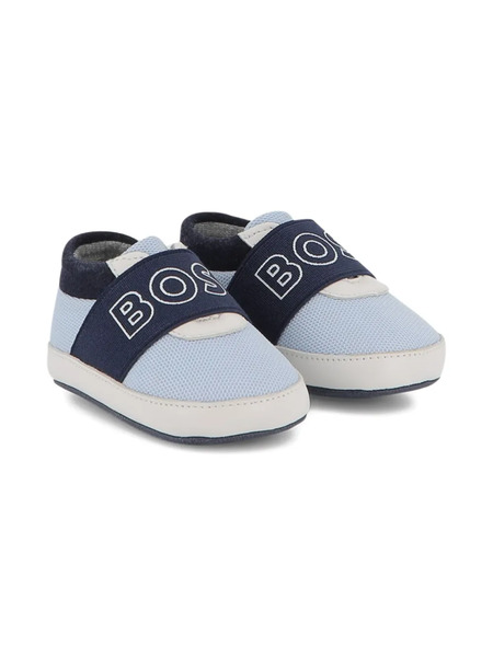  Boss Kidswear Elasticated-strap Pre-walkers - Blue 