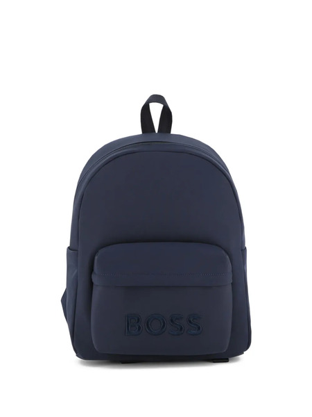  Boss Kidswear Embossed Pocket Backpack - Blue 