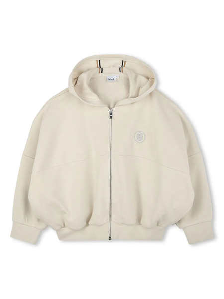  Boss Kidswear Hooded Cardigan - Neutrals 