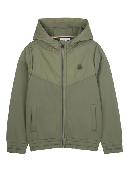 Boss Kidswear Hooded Zip-up Sweatshirt - Green 
