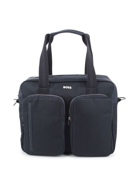  Boss Kidswear Logo-appliqué Changing Bag - Blue 