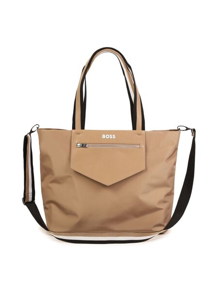  Boss Kidswear Logo-appliqué Changing Bag - Brown 