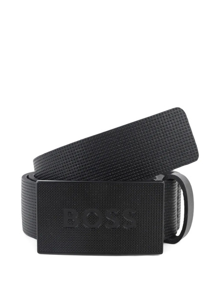  Boss Kidswear Logo-buckle Belt - Black 