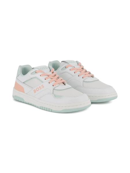  Boss Kidswear Logo-detail Sneakers - White 