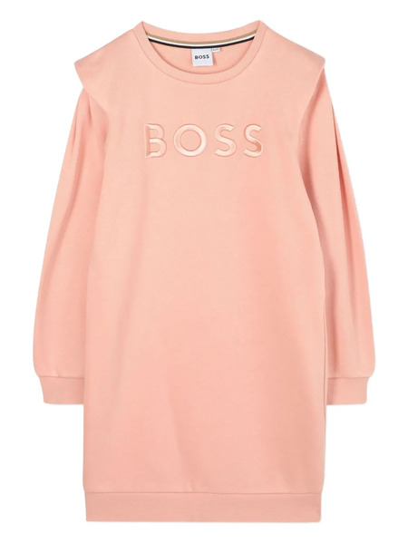  Boss Kidswear Logo-embroidered Dress - Pink 