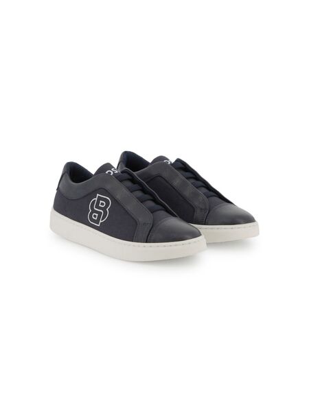  Boss Kidswear Logo-embroidered Sneakers - Blue 