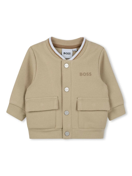  Boss Kidswear Logo-embroidered Trousers Set - Neutrals 