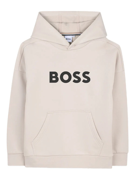  Boss Kidswear Logo Hoodie - Neutrals 