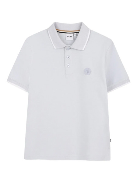  Boss Kidswear Logo Polo Shirt - Grey 