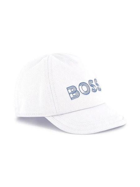  Boss Kidswear Logo-print Cap - White 