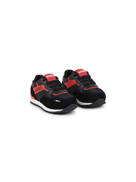  Boss Kidswear Logo-print Chunky Sneakers - Black 