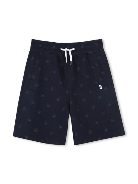  Boss Kidswear Logo-print Shorts - Blue 