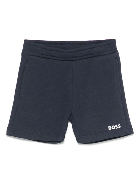  Boss Kidswear Logo-print Shorts - Blue 