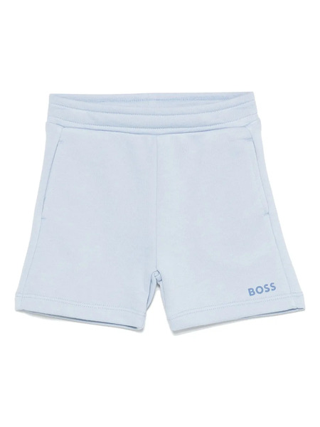  Boss Kidswear Logo-print Shorts - Blue 