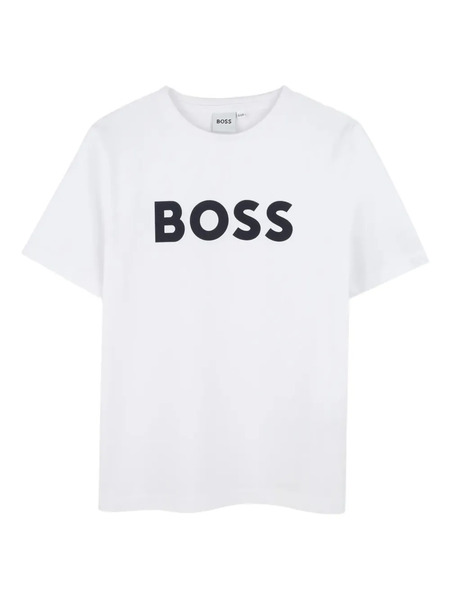  Boss Kidswear Logo-print T-shirt - White 
