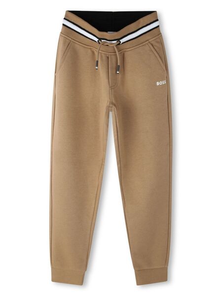  Boss Kidswear Logo-print Track Pants - Neutrals 